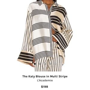 Lacademie multi stripe shirt purchased on revolve